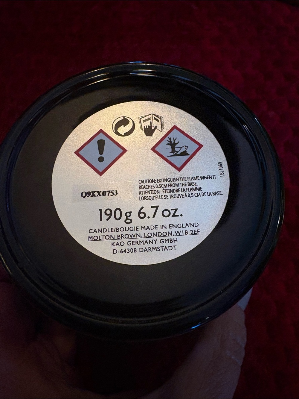 Molton Brown Recharge Black Pepper Single Wick Jar Candle No Box NEW - Picture 5 of 5